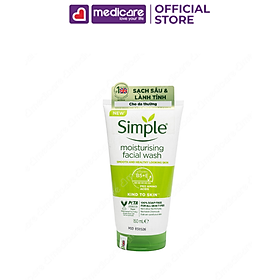 Sữa rửa mặt SIMPLE dưỡng ẩm 150ml