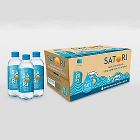 Thùng 24 Chai Nước Tinh Khiết Hoàn Lưu Khoáng SATORI 350ml Chai