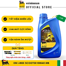 (Nhập khẩu) Nhớt Eni I-Ride Scooter 10W40 cho xe tay ga 1L (Vespa, Honda, Yamaha)
