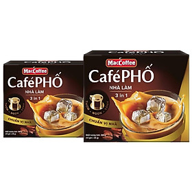 Combo 2 hộp Cà phê Phố Nhà làm - MacCoffee hộp 10 gói x 28g