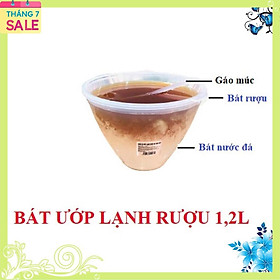 BỘ BÁT ƯỚP LẠNH RƯỢU 1.2L KÈM MUỖNG MÚC RƯỢU