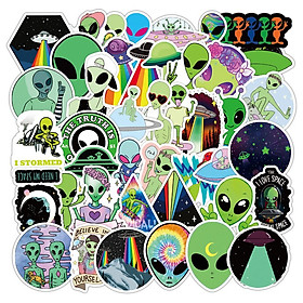 Sticker 50 miếng hình dán alien