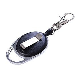 Badge Holder Lanyard Keyring Retractable Keychain for Hiking Outdoor Camping