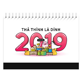 Lịch Để Bàn 2019 SDstationery - Thả Thính Là Dính (Nhiều Màu)