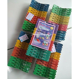 Mua Combo 5 vỉ kẹp nhựa phơi quần áo (150 kẹp)