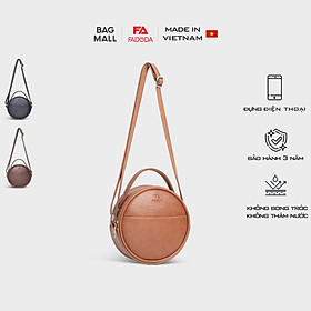 Túi đeo chéo da nữ tròn mini FADODA FN30