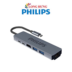 Mua Cổng chuyển đổi Philips 6-in-1 Multifunction Adapter USB-C Hub SWV6116G/59 - Hàng chính hãng