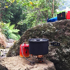 Camping Pot Outdoor Cookware Hiking Cooking Equipment Cookset Lightweight Backpacking Soup Pot