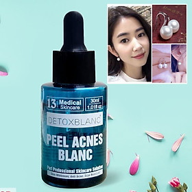 Kem dưỡng Peel Acnes Detox BlanC (30ml) Mẫu mới có tem check + Tặng kèm hoa tai ngọc trai cực xinh