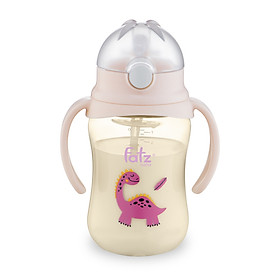 Bình uống nước Tritan bật hút 2 tay cầm có phao 360 độ 250ml FATZBABY FB0250NX