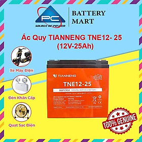 Ắc Quy Xe Máy Điện Thiên Năng TIANNENG TNE12-25 12V-25AH