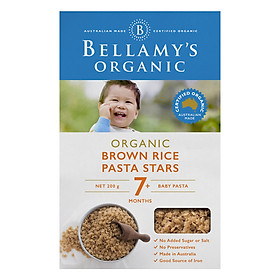 Nui Hữu Cơ Bellamy's Organic Gạo Lức hình sao 200g