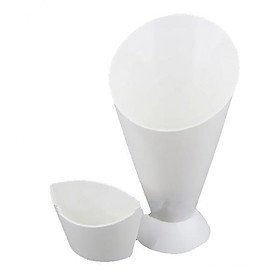 3X Snack Cone Stand & Dipping Sauce Holder For Fries Chips Finger Vegetables