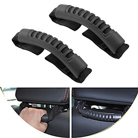 2Pcs Car Back Seat Headrest Grab Pull Handle with Hole Auto Parts Car Supplies Seat Accessories