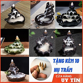 Mua Thác khói trầm hương NHIỀU MẪU    tặng kèm 10 nụ trầm dùng thử  thác khói xông trầm chảy ngược