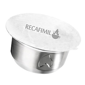 Refillable Stainless Steel Coffee Capsule With Cover For Delonghi ENV150