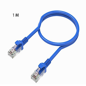 Cáp mạng LAN CAT5E màu xanh Ethernet LAN CAT5E cho bộ định tuyến modem máy tính: 1 m