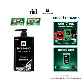 Dầu gội cho nam Romano Gentleman cho tóc chắc khỏe chai 650ml