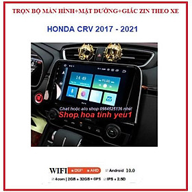 COMBO Màn hình androi và Mặt Dưỡng Lắp xe HONDA CRV 2017-2021TẶNG PM VIETMAP S1,Sử dụng Tiếng Việt,dùng Sim 4G hoặc wifi