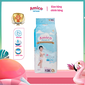 Bỉm - Tã quần Amico size XL 38 + 6 miếng (Cho bé 12- 17kg)