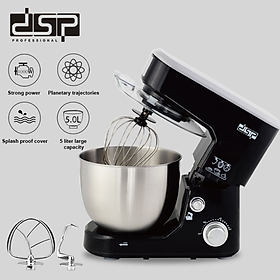 Máy trộn bột, đánh trứng DSP KM3030 dung tích 5 lít, công suất 1000W, trang bị bộ phận kiểm soát tốc độ điện tử - Hàng Nhập Khẩu