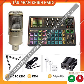 Mua Trọn Bộ Sound Card K300 Mic Thu Âm PC K200 FREESHIP Hỗ Trợ Hát Autotune   Livestream   Thu Âm Cực Hay