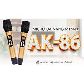 Mua Siêu phẩm Micro không dây karaoke AK-86 kiểu dáng hiện đại chất lượng cao cấp