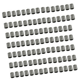 100 Pieces Wheel Tire Valve Stem Caps For TPMS Standard Valve Grey