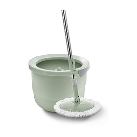 Bộ cây lau nhà Lock&Lock Mini Spin Mop & 4 bông lau sàn ETM498MITS2 - Màu xanh mint