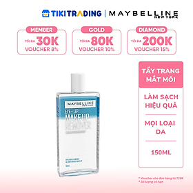 Nước tẩy trang mắt và môi Maybelline New York Eye & Lip Makeup Remover 150ml