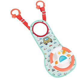 Kids  Seat Driver Wheel Toy with Mirror Infant Child Role Play Game