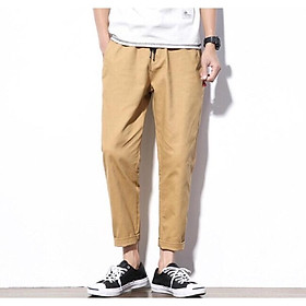 Quần Kaki Baggy Ống Suông Sắn Gấu Ulzzang Nam Nữ Unisex