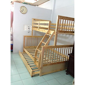 Giường 2 Tầng Gỗ Tự Nhiên 1m4-1m K.Bed -TN