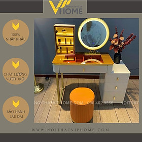 Mua Bàn trang điểm  bàn phấn kèm gương tích hợp đèn LED kèm nút cảm ứng thông minh và ngăn kéo để đồ tiện lợi BTD-00015