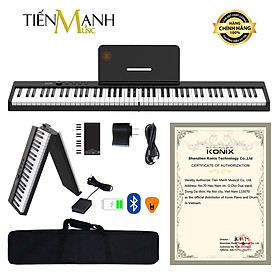 Gấp Gọn Đàn Piano Điện Konix PJ88C - 88 Phím Cảm Ứng Lực Midi Keyboard