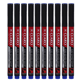 Hộp 10 Bút Lông Dầu Cd Claro Cl-0927