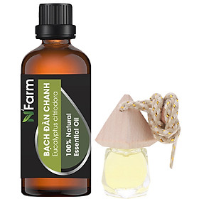 Combo Tinh Dầu Bạch đàn chanh N'farm 50ml + Tinh dầu Bạch Đàn Chanh treo xe hơi, tủ áo 10ml