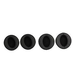 2Pairs Replacement Ear Pad Cushion Cover Earpads for Sony MDR-XB950BT MDR-XB950N1 MDR-XB950B1 Headset Black