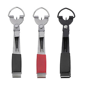 3pcs Stainless Steel 4 In 1 Quick Knot Tying Tool Fishing Clippers C