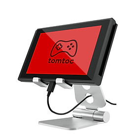 Giá đỡ điện thoại, máy tính bảng, máy chơi game TOMTOC (USA) ALUMIUM - B4-001S - Hàng chính hãng