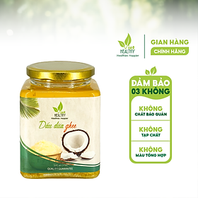 Dầu dừa Ghee Viet Healthy 500ml, là sự kết hợp của dầu dừa và dầu ghee,  giàu vitamin A,D,K2,E và các chất chống oxy hóa, giúp thải độc, giàu chất xơ, giúp bảo vệ tim mạch, tăng miễn dịch, là thực phẩm tốt thay dầu thực vật khi nấu nướng chiên xào
