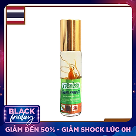 Dầu Lăn Thái Lan Thảo Mộc Green Herb Oil - 8ml