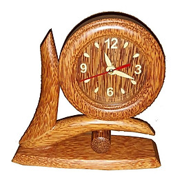 Đồng hồ chiếc lá gỗ dừa