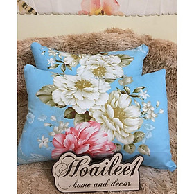 Mua Ruột gối nằm ruột gối bông gòn mẫu hoa trà xanh kích thước 45x65cm