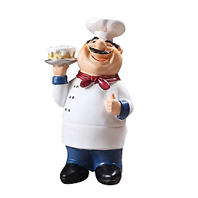 Resin Chef Kitchen Decor Table Centerpiece Figurine Home Collectible