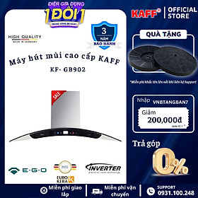 Mua Máy hút mùi kính cong cảm ứng _ điều khiển từ xa 900mm KAFF KF_GB902 Tặng bộ lọc than thay thế _ Hàng Chính Hãng