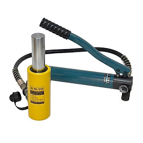 Bộ kích thủy lực RSC-1050 thân cao 95mm tải trọng 10 tấn hành trình 5cm và bơm tay CP-180