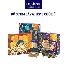 Đồ chơi khoa học Stem lắp ráp mô hình Mideer stem box lắp ghép robot vũ trụ cho bé 5,6,7,8,9,10 tuổi