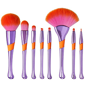 8Pcs Professional Makeup Brushes Set Powder Blush Foundation Eyeshadow Make Up Fan Brushes Cosmetic Make Up Brush Kit
