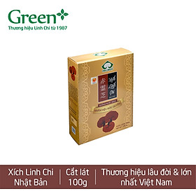 Nấm Xích Linh Chi Nhật - Cắt lát - Hộp 100g - Linh Chi Vina